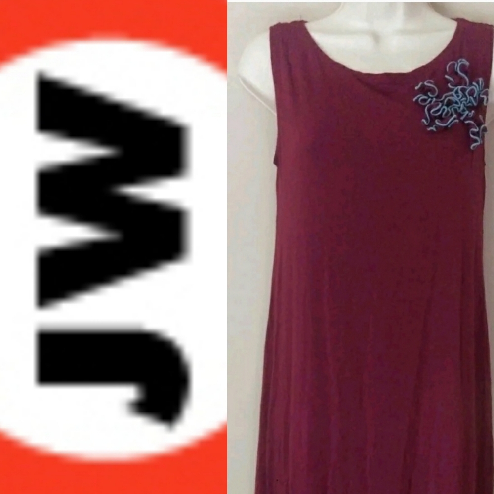 ❤ Japanese Weekend Red/Wine Color Dress JW Size X-SMALL 💋